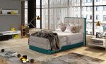 Boxspring Aster 90 látka: Monolith 37/Monolith 84, Varianta: Levá