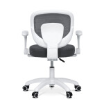 Dětská židle, výškově nastavitelná, šedá síťovina, KA-K1062 GREY