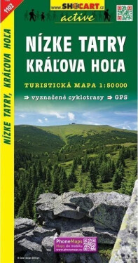Nízke Tatry, Kráľova Hoľa 1:50 000