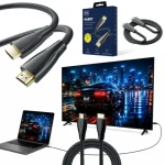 3mk HARDY HDMI 2.1 0,5 m černá / Kabel HDMI / Ultra High Speed / 8K 60Hz / 4K 120Hz / 48 Gbps / eARC