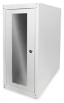 Digitus SOHO šedá / Rack skříň volně stojící / 300x699x600 mm / skleněné dveře / IP20 (DN-CC 9001)