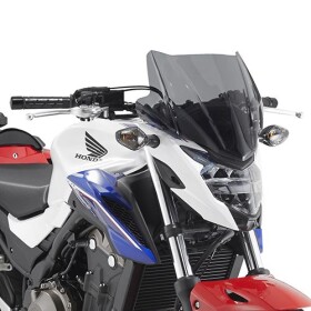A1152 plexi kouřové Honda CB 500 F (16-18), vxš 312x408 mm, včetně montážní sady