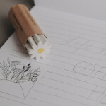 Eulenschnitt Guma na gumování Daisy, bílá barva, plast