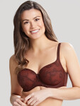 Dámská podprsenka Tango 3251B Tmavě hnědá Nutmeg vzor - Panache tmavě hnědá-potisk 95GG