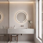 REA - Zrcadlo LED 60cm Modern HOM-00904