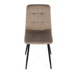 Jídelní židle, krémová, sametová látka, CT-281 CRM4