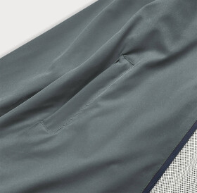 Tmavě šedá letní dámská bunda s podšívkou (HH036-2) Barva: odcienie szarości, Velikost: S (36)