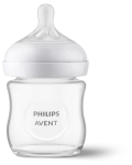 Philips Avent Natural Response SCY930/01 průhledná / Dětská lahvička / sklo / 120 ml / 0m+ (SCY930/01)