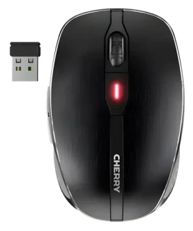 CHERRY MW 8C ADVANCED černá / Bezdrátová myš / Bluetooth a 2,4 GHz / 3200 DPI / dobíjecí baterie (JW-8100)