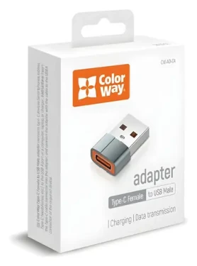ColorWay šedá / Redukce USB-C na USB-A (CW-AD-CA)
