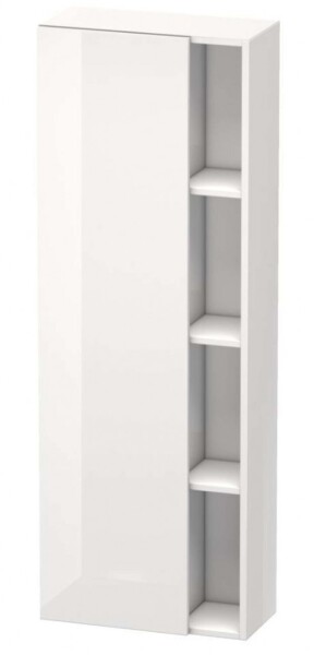 DURAVIT - DuraStyle Skříňka vysoká 140x50x24 cm, levá, lesklá bílá DS1238L2222