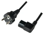 LogiLink Napájecí kabel CEE 7/7 - IEC C13 90° černá / Napájecí kabel / 3 m / 10 A / 250 V (CP118)