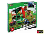 Bburago Farmland Koňské stáje s traktorem