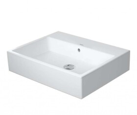 DURAVIT - Vero Air Umyvadlo 60x47 cm, s přepadem, bez otvoru pro baterii, bílá 2350600060