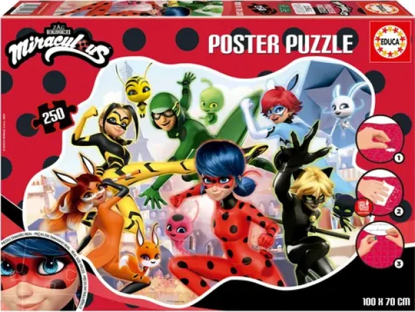 EDUCA Poster puzzle Kouzelná Beruška a Černý Kocour