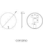 CERANO - Koupelnové LED zrcadlo Verido - Ø 90 CER-537370