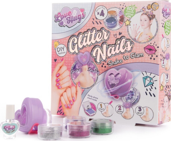 Sada třpytivé nehty Love and Hugs