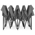 Samorozkládací párty stan se stěnami v různých barvách 3 x 6 m Černá