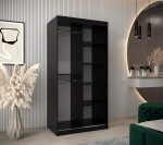 Šatní skříň Abi Y0 Barva korpusu: Dub artisan, Rozměry: 120 cm, Dveře: Černá