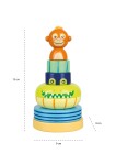 Orange Tree Toys Dřevěná skládací věž - Džungle