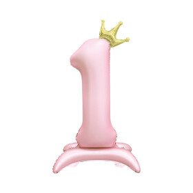 Číslo stojící 82CM růžová s korunkou 01 (vzduch) - Albi