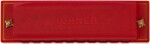 Hohner Translucent Harp C, red, hardcase