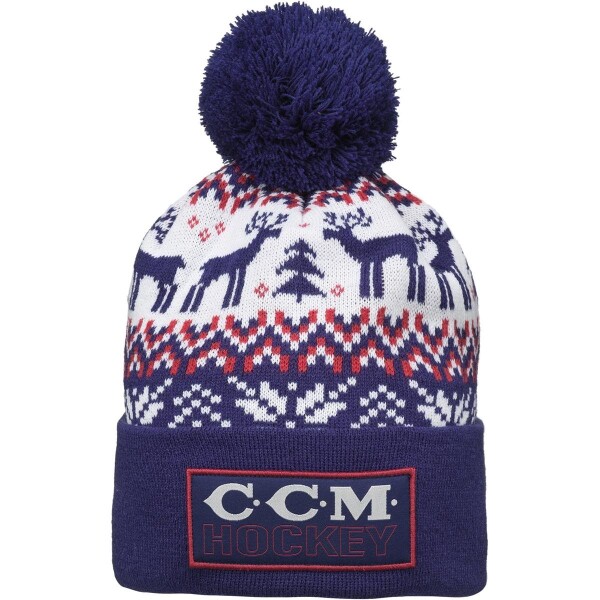 Pánská Zimní čepice CCM Holiday Knit True Navy