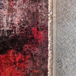 DumDekorace Moderní koberec do obývacího pokoje červeno-černý - URBAN ART Šířka: 60 cm | Délka: 100 cm