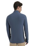ICEBREAKER Mens Descender LS Zip, Dawn/Black/Cb velikost: S