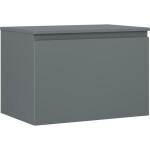 MEXEN/S - Orio koupelnová skříňka pod umyvadlo 70 cm s deskou, 1 šuplík, grafit mat 91A10-07047-1-BFC66
