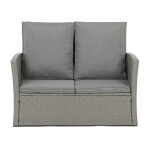 Zahradní sedací souprava, polyratan, šedá, AZS-A1523 GREY