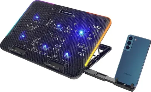 Rampage Sixpower R9 / Chladicí podložka / pro notebooky 15,6" / RGB / nastavitelná (SIXPOWER R9)