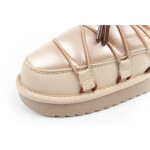 D.Franklin sněhule dámské zimní módní zateplené boty zlaté dámské 38