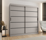 Šatní skříň Abi Rubino V1 Rozměry: 200 cm, Barva korpusu + barva dveří: Kašmír