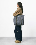 Gramicci Utility Tote Bag Navy Check