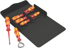 Wera 136022 Elektrikářské šroubováky Wera Kraftform Plus VDE - řada 100 typ 100 iS/7 Set 2 (Sada 6 dílů)