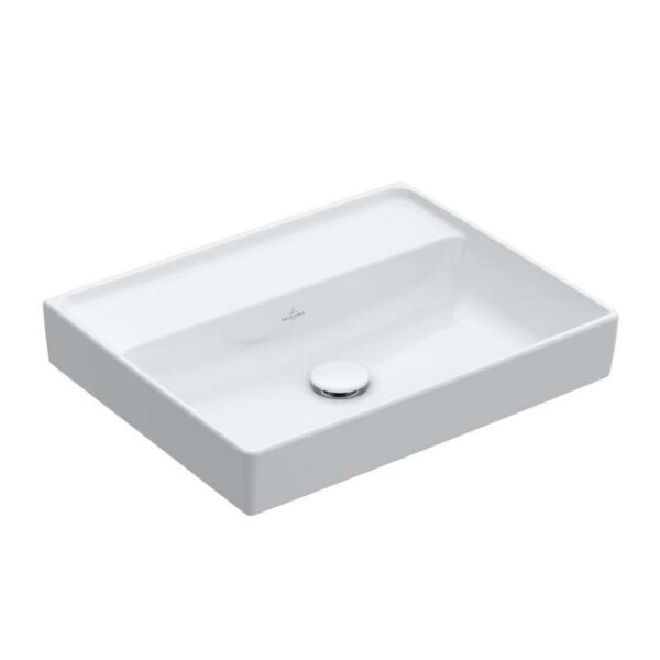 VILLEROY & BOCH - Collaro Umyvadlo 55x44 cm, bez přepadu, bez otvoru pro baterii, alpská bílá 4A335801