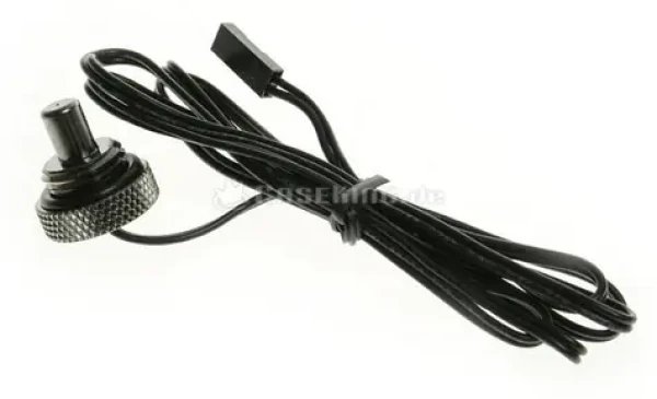 BitsPower Těsnící zátka s teplotním senzorem G1/4 (M) 90cm lesklá černá (BP-BSWP-CT)