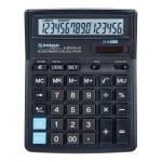 DONAU kancelářská kalkulačka DONAU TECH 4161, 16místná, černá