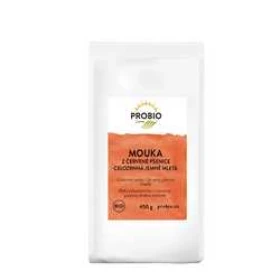 PROBIO Mouka z červené pšenice celozrnná jemně mletá 450g BIO