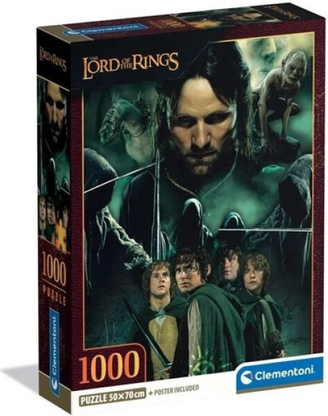 Puzzle Pán prstenů Společenstvo prstenu 1000 dílků