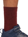 Pánské merino turistické ponožky ICEBREAKER Mens Hike+ Medium Crew, Port/Blaze/Bittersweet velikost: 47-49 (XL)