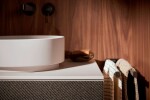 HANSGROHE - Xuniva Evo S Umyvadlo na desku, průměr 40 cm, bez přepadu, bez otvoru pro baterii, matná béžová 60323780