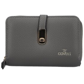 Stylová dámská koženková peněženka Coveri Anya, šedá