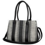 Luxusní dámská koženková kabelka do ruky Monica, černá