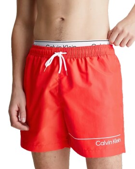 Pánské plavky Calvin Klein KM0KM00957 červené