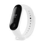 FIXED Silikonový řemínek Silicone Strap pro Xiaomi Mi Band 3/4 bílý