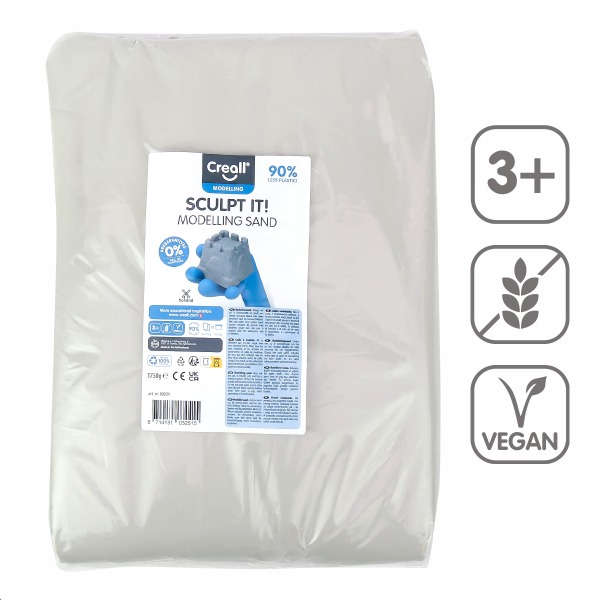 Creall modelovací písek Sculpt it!, 1750 g, náhradní náplň, přírodní