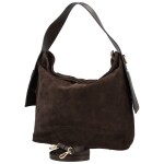 Módní dámská kožená kabelka na rameno Beatrix, tmavě hnědá