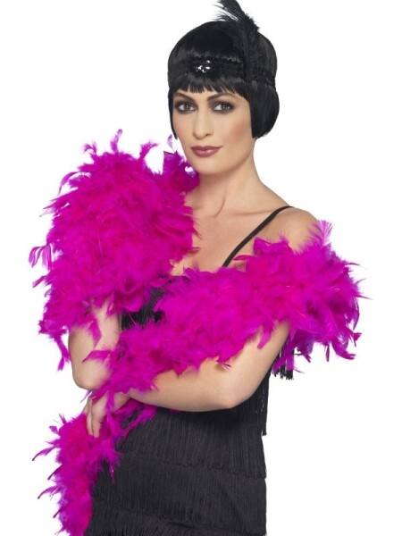 Smiffys.com Boa růžové, 180cm, 80g)